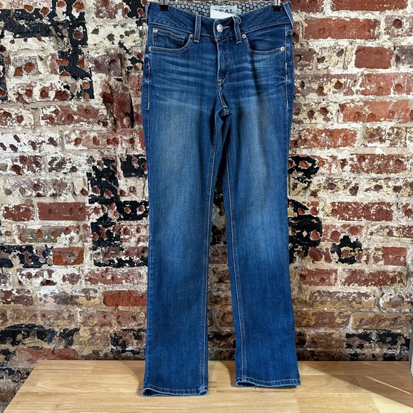 Ariat Denim - Ariat Jeans Womens 27L Blue Denim Makenzie Perfect Rise Straight Real 28x34"